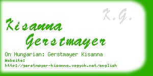 kisanna gerstmayer business card